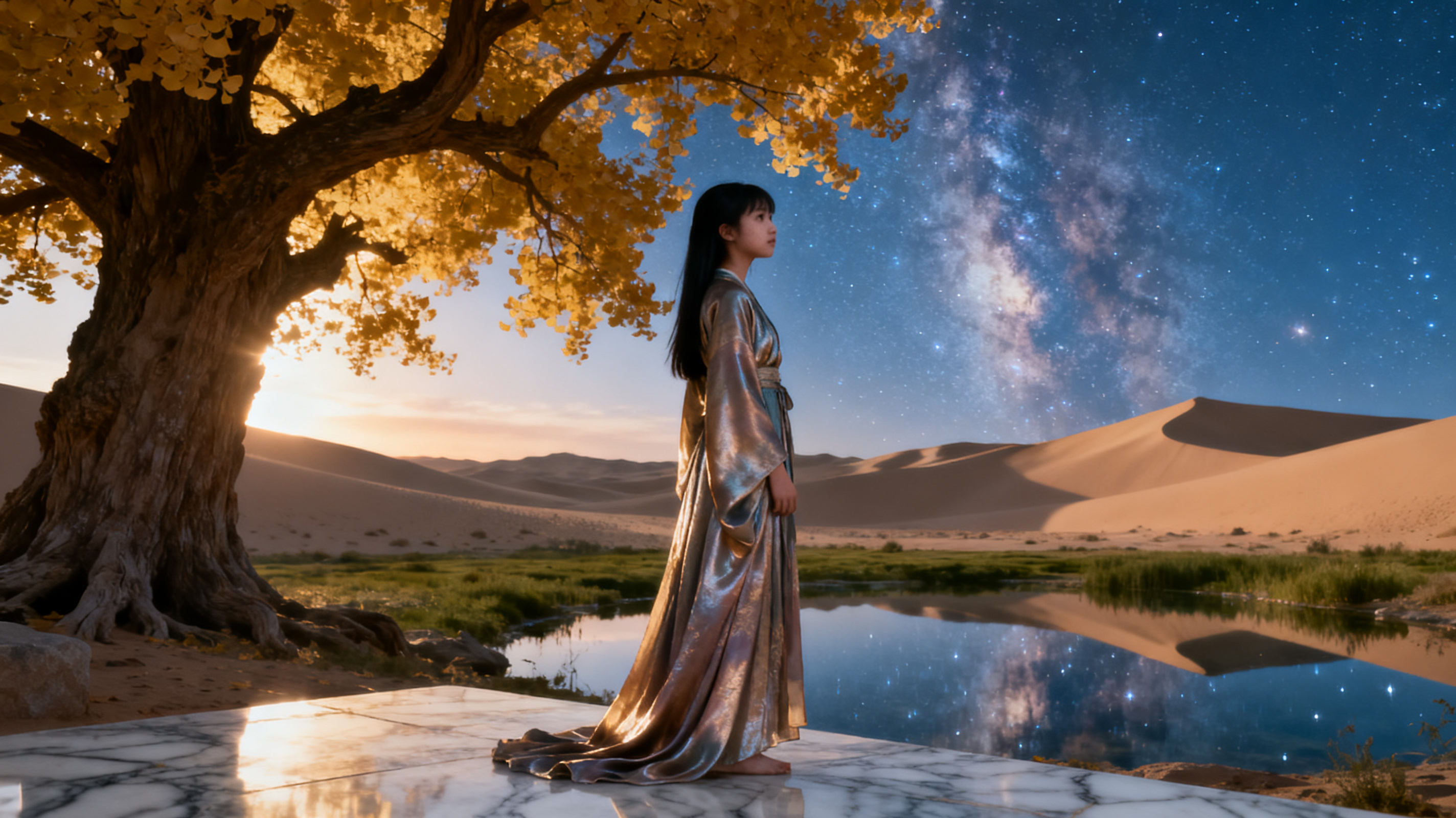 沙漠星空绿洲