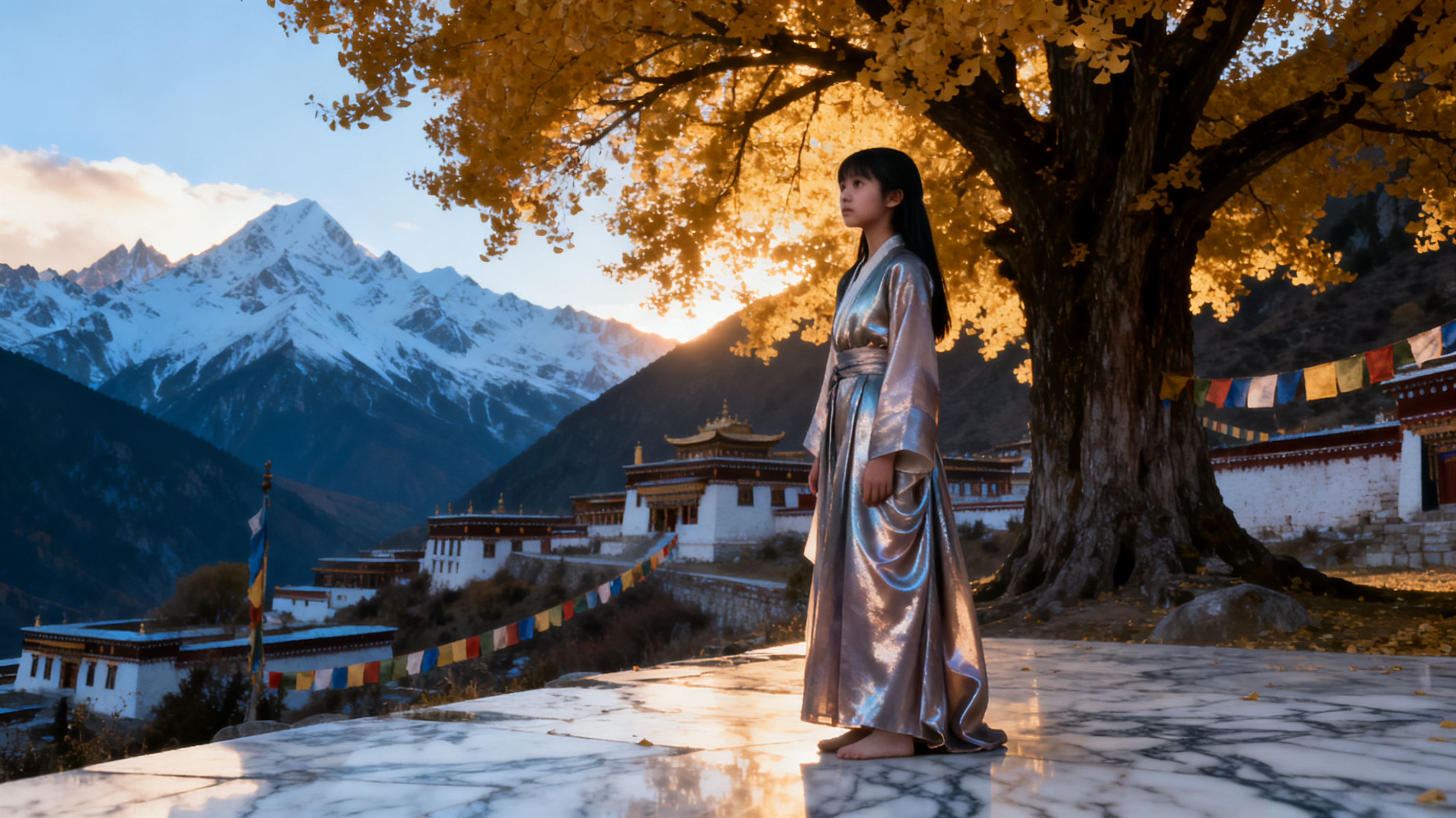 雪山寺庙