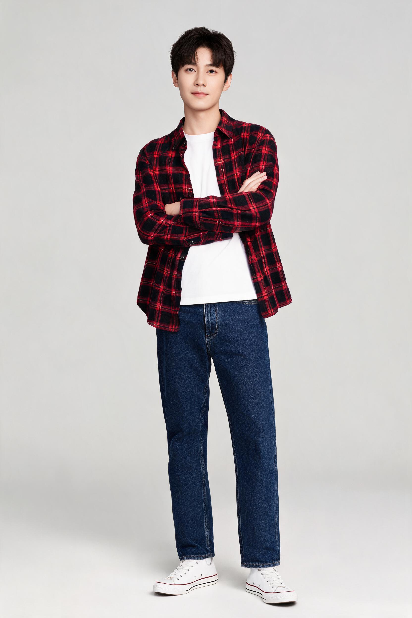 格纹衬衫