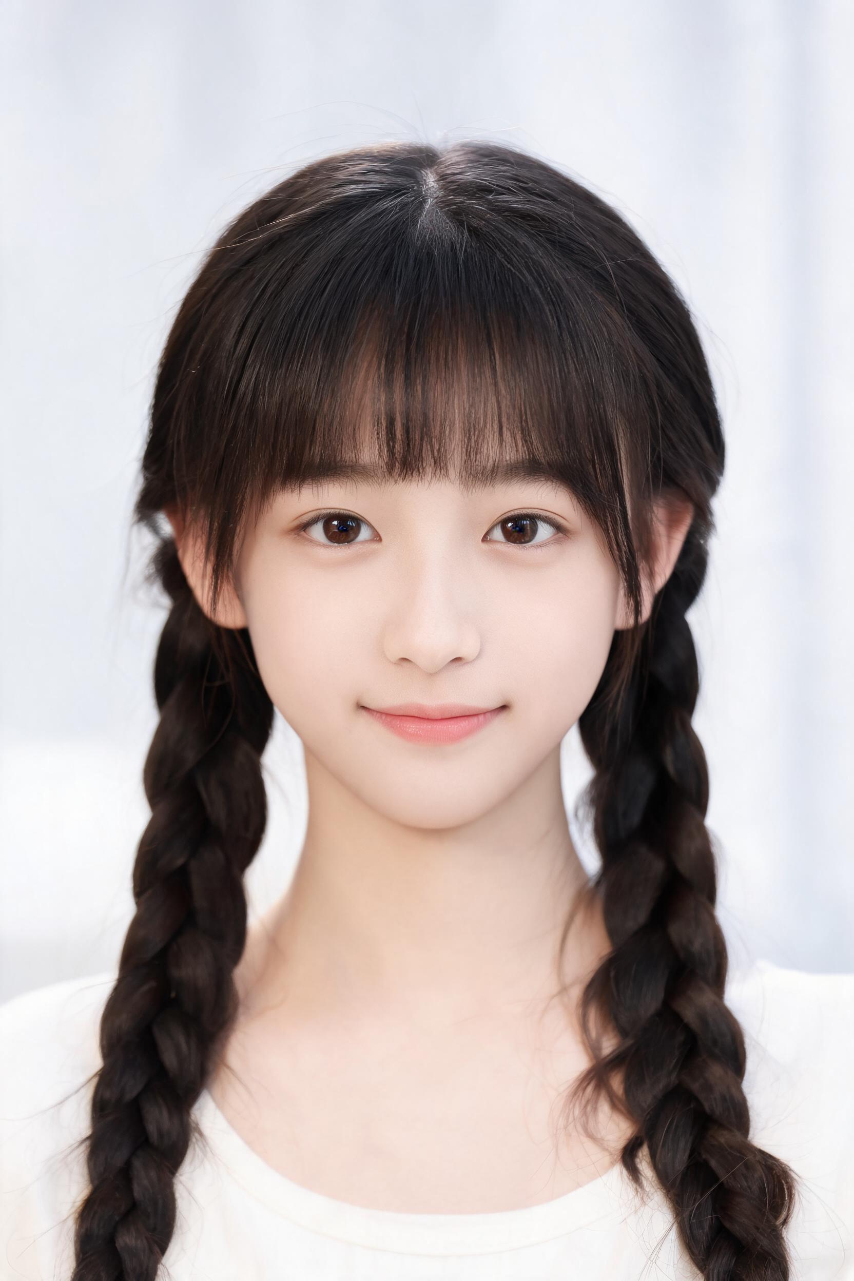 邻家少女·双麻花辫