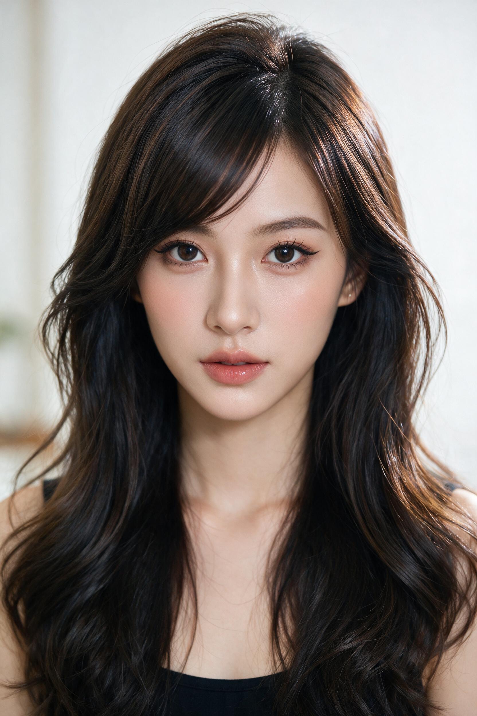 温柔女主·微卷长发