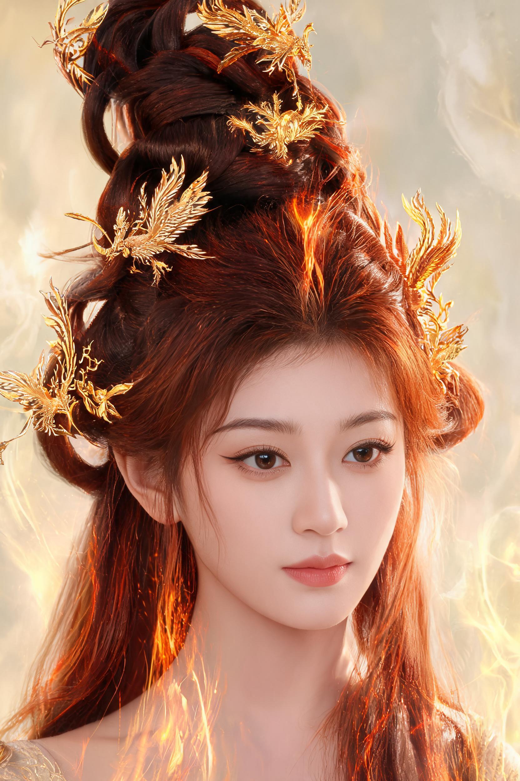 凤羽髻·火凤神女