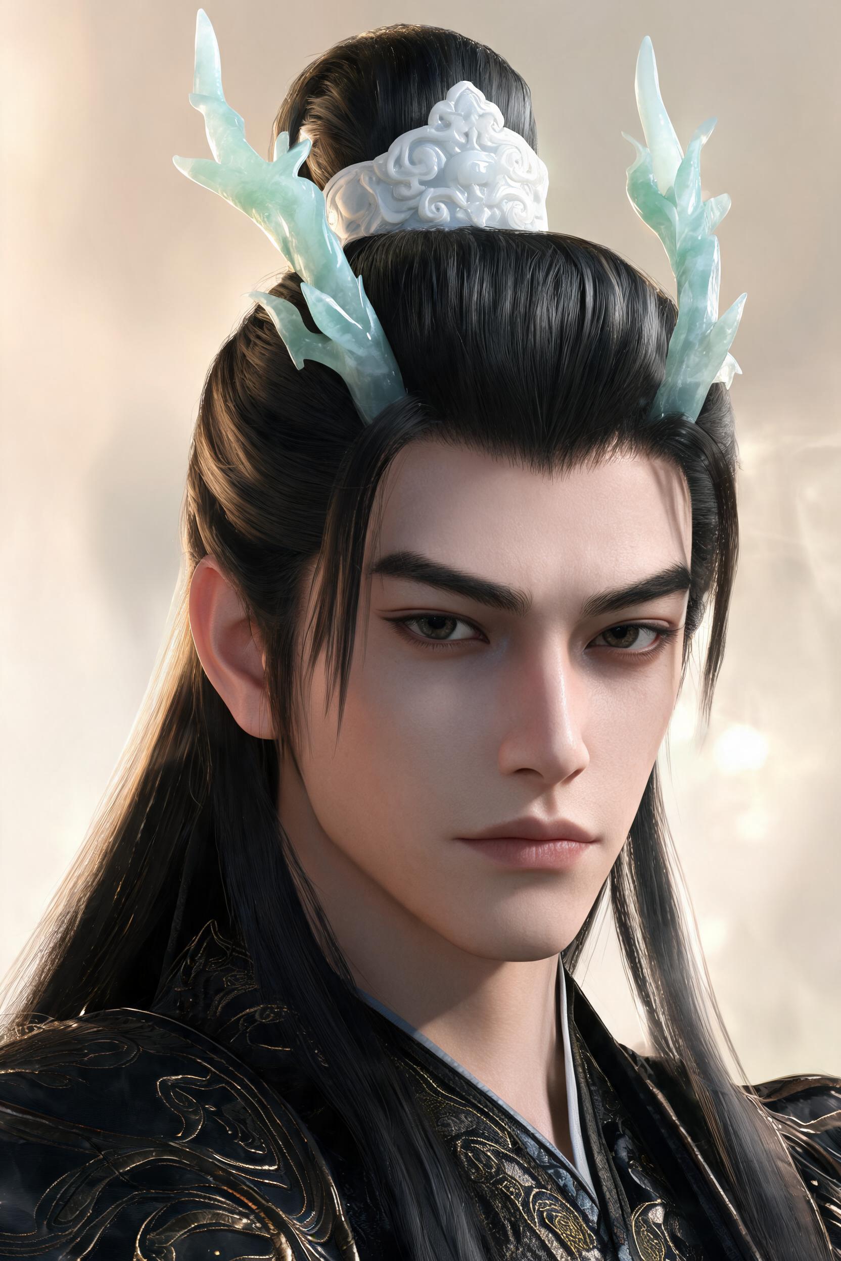 龙君·玉冠龙角