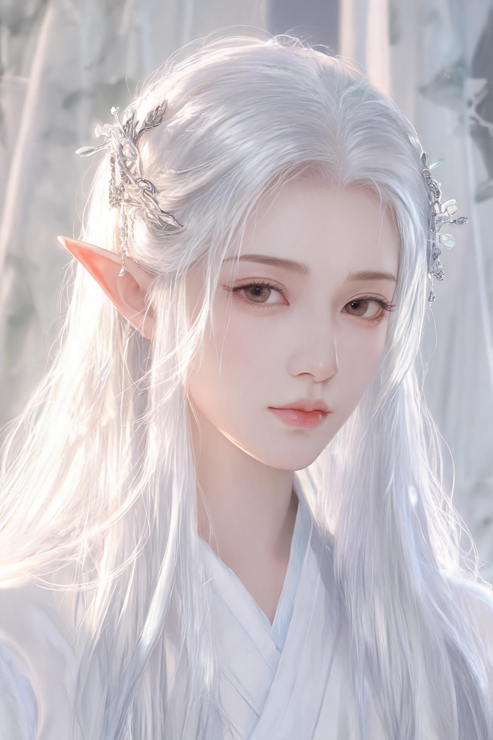 精灵银发·精灵少女