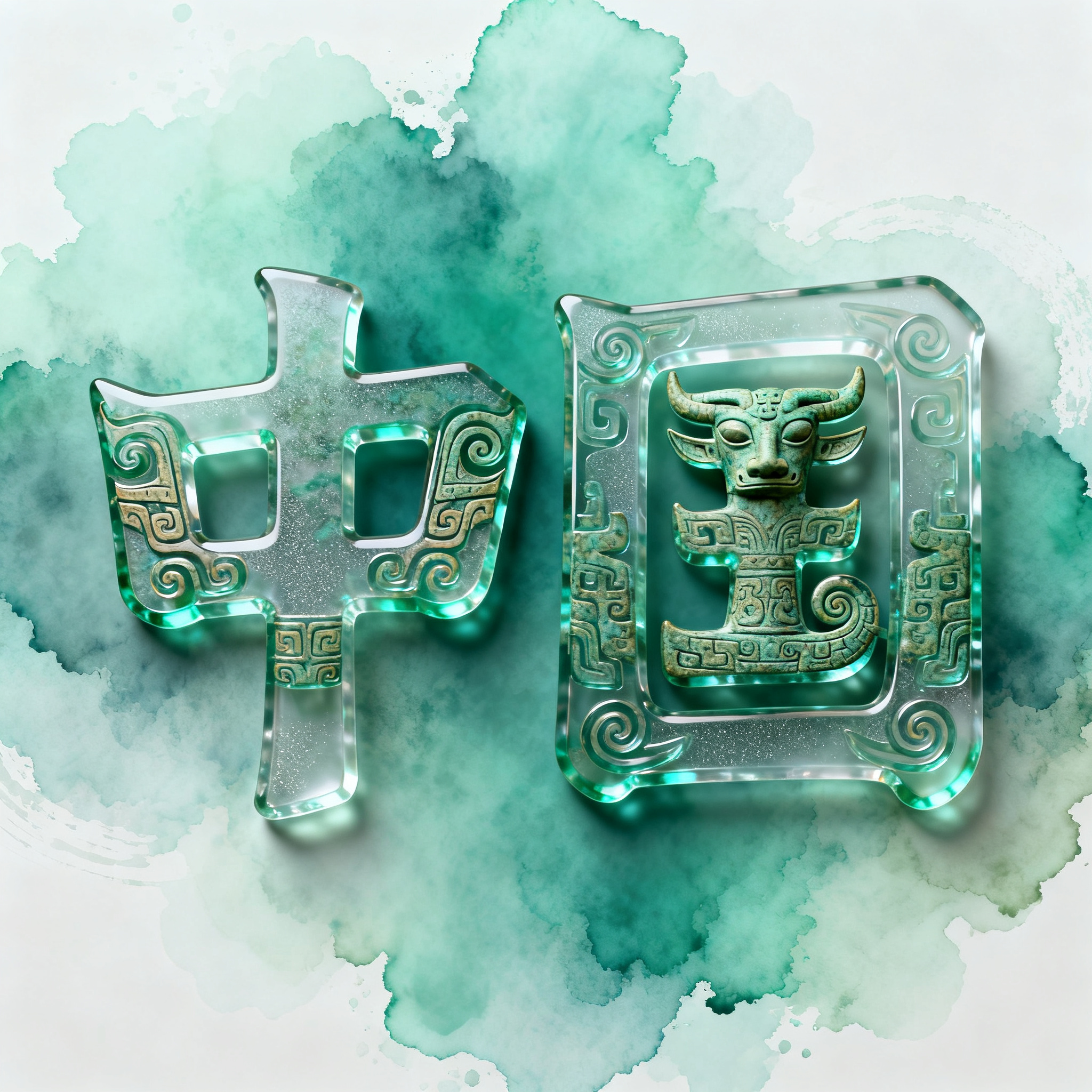 三星堆图腾字体设计·中国